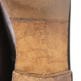 Dries Van Noten Lace-Up Booties Brown Leather Size 37 Flat Ankle Boots