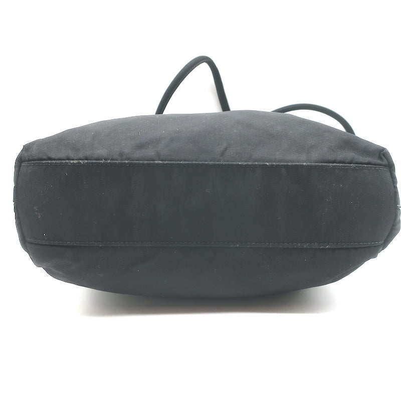 Vintage Prada Tessuto Nylon Small Shoulder Bag Black