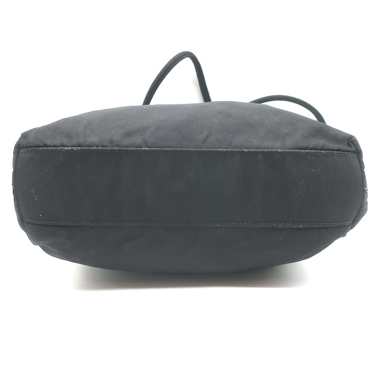Vintage Prada Tessuto Nylon Small Shoulder Bag Black
