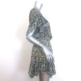 Isabel Marant Etoile Florise Mini Dress Multicolor Printed Chiffon Size 34