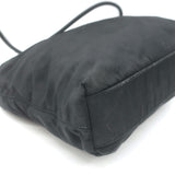 Vintage Prada Tessuto Nylon Small Shoulder Bag Black