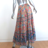 Spell & The Gypsy Collective Seashell Maxi Skirt Printed Cotton Size Small