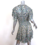 Isabel Marant Etoile Florise Mini Dress Multicolor Printed Chiffon Size 34