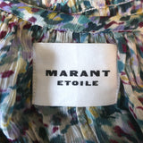 Isabel Marant Etoile Florise Mini Dress Multicolor Printed Chiffon Size 34