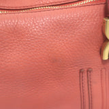 Chloé Medium Marcie satchel in Paradise Pink pebbled leather with gold hardware, authentic pre-owned crossbody