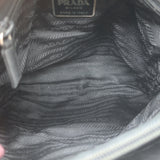 Vintage Prada Tessuto Nylon Small Shoulder Bag Black