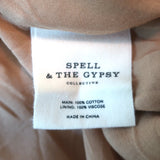 Spell & The Gypsy Collective Seashell Maxi Skirt Printed Cotton Size Small