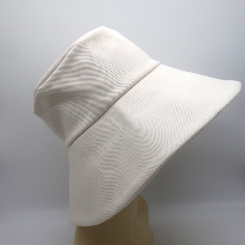 Janessa Leone Walker Bucket Hat Cream Cotton Twill Size Medium