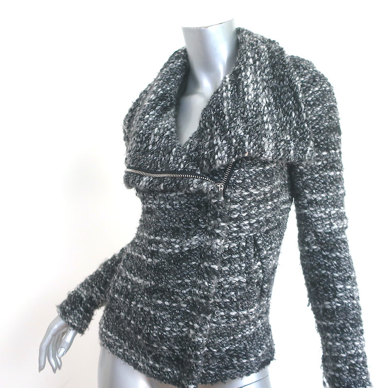 IRO Chanice Boucle Tweed Jacket Gray Wool-Blend Size 34
