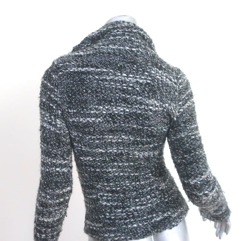 IRO Chanice Boucle Tweed Jacket Gray Wool-Blend Size 34