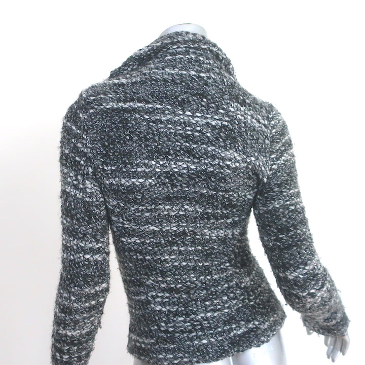 IRO Chanice Boucle Tweed Jacket Gray Wool-Blend Size 34
