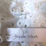 Poupette St Barth Bell Sleeve Mini Dress White Broderie Anglaise Size Small NEW
