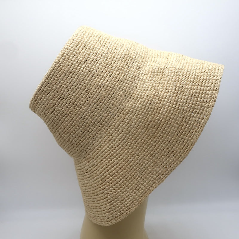 Janessa Leone Felix Straw Bucket Hat Natural Size Small