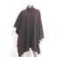 The Row Turtleneck Poncho Dark Brown Cashmere-Silk Size Extra Small/Small
