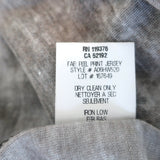 Helmut Lang Draped Tunic Mini Dress Brown Printed Jersey Size Large