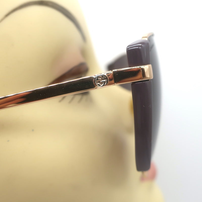 Gucci Oversize Cat Eye Sunglasses Rose Gold GG 2908/S DDBPR 60mm