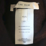 The Row Turtleneck Poncho Dark Brown Cashmere-Silk Size Extra Small/Small