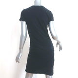 James Perse Classic Skinny T-Shirt Dress Navy Ruched Stretch Jersey Size 4