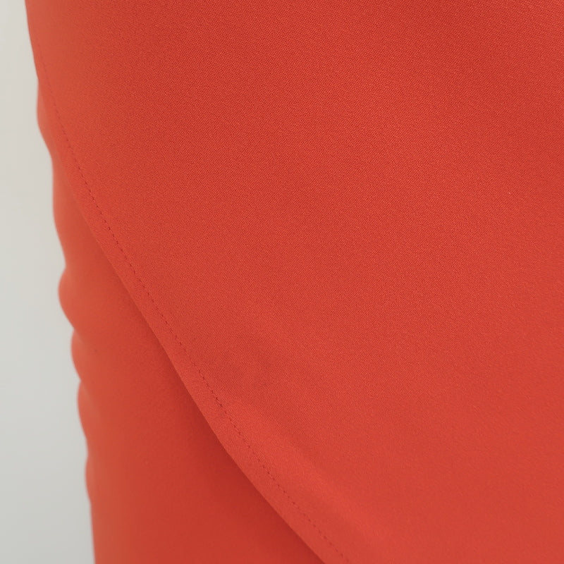 Zero + Maria Cornejo Asymmetric Dress Persimmon Silk Size 6