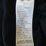 James Perse Classic Skinny T-Shirt Dress Navy Ruched Stretch Jersey Size 4