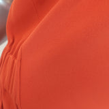 Zero + Maria Cornejo Asymmetric Dress Persimmon Silk Size 6