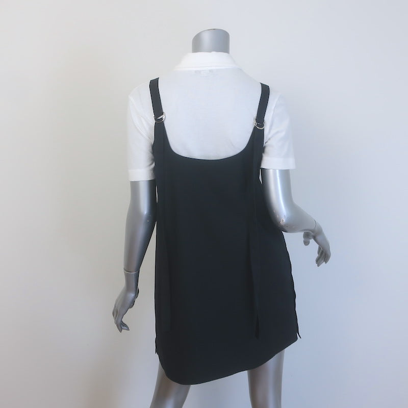 Lee Mathews Polo Shirt &amp; Davey Mini Dress Set Black &amp; White Size 0/Medium