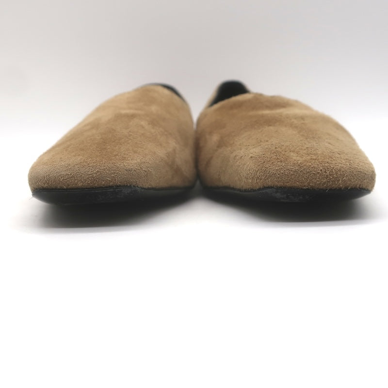 Toteme Everyday Square Toe Ballet Flats Caramel Suede Size 38