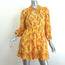 Ulla Johnson Mini Dress Brienne Yellow Floral Print Cotton-Silk Size 2