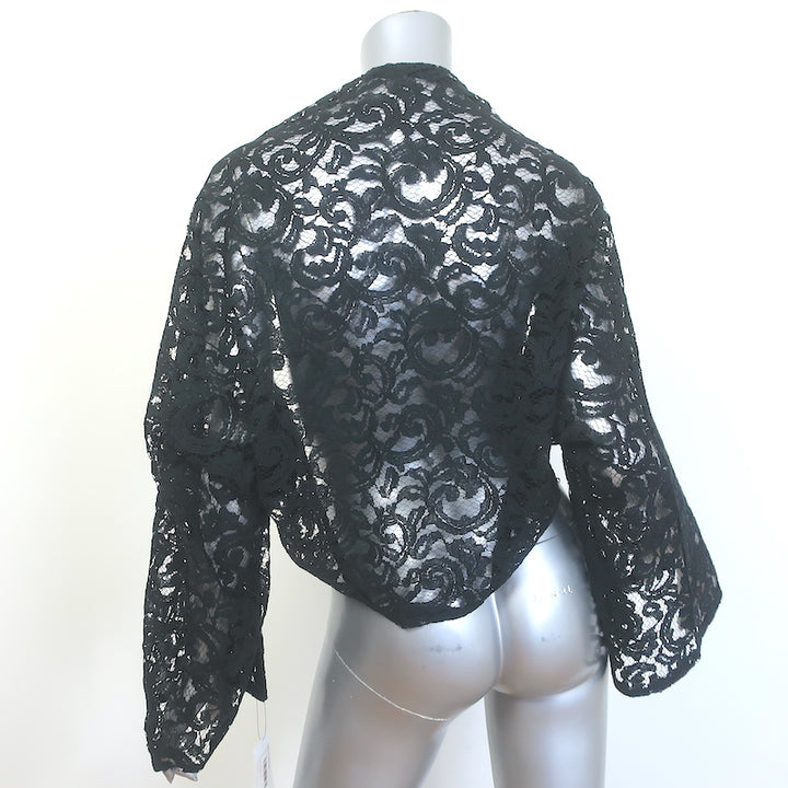 Atelier16 Lace Shrug Jacket Black One Size NEW