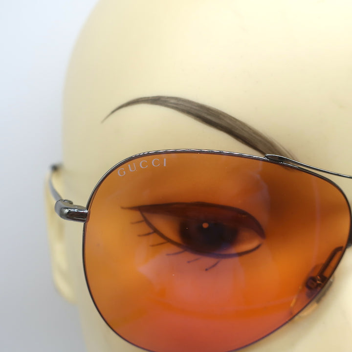 Gucci Aviator Sunglasses Gunmetal/Orange 2245/S KJ1DP