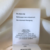 ANINE BING Mylah Shirt Ivory Silk Satin Size Small Long Sleeve Blouse