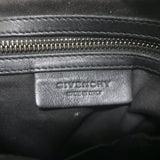 Givenchy Pandora Medium navy leather crossbody, authentic pre-owned with silver hardware and visible wear