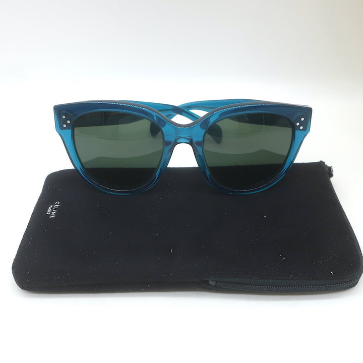Celine Audrey Sunglasses Transparent Blue CL 41755 T9185 55mm