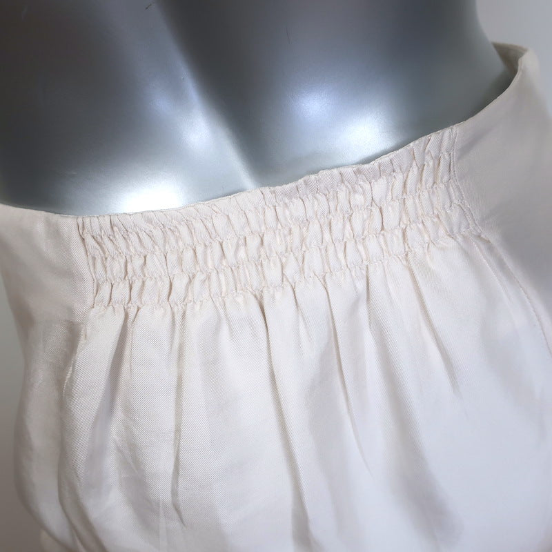 Prada Silk Twill Pencil Skirt Ivory Size 42