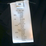 Givenchy Open Knit-Trim Ruffled Mini Dress Black Stretch Knit Size Extra Small