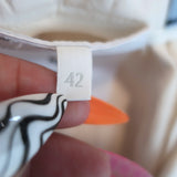 Prada Silk Twill Pencil Skirt Ivory Size 42