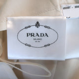 Prada Silk Twill Pencil Skirt Ivory Size 42