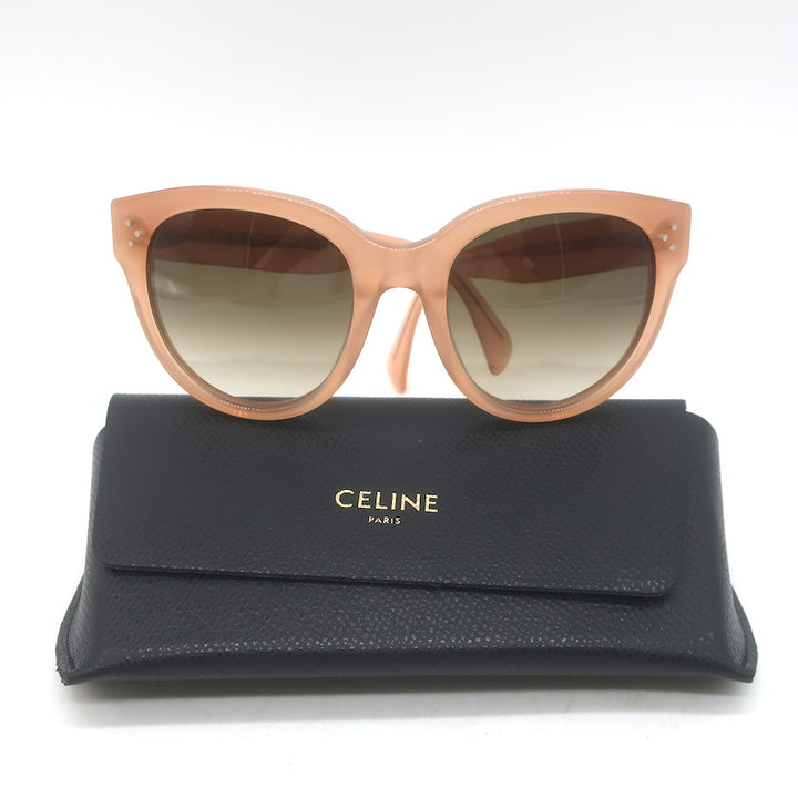 Celine Audrey Sunglasses Transparent Peach CL 41755 N8ODB 55mm