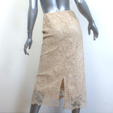 Brochu Walker Mara Lace Midi Skirt Buff Size Extra Small