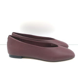 Birdies The Crane Ballet Flats Burgundy Leather Size 6 NEW