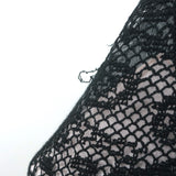 Christian Dior Fishnet Lace Sleeveless Top Black Size 40