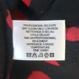 Proenza Schouler Dot Print Button-Up Blouse Black/Red Size 4 Long Sleeve Top