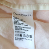 Zimmermann Jude Tiered Lace Midi Dress Orange/Cream Size 1