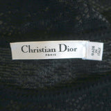 Christian Dior Fishnet Lace Sleeveless Top Black Size 40