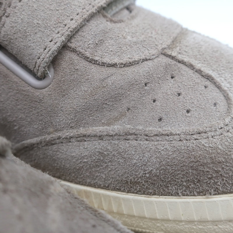 Isabel Marant Beth Grip-Strap Low Top Sneakers Taupe Gray Suede Size 39