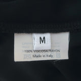 Vintage Yves Saint Laurent Tom Ford Bell Sleeve Dress Black Jersey Size Medium