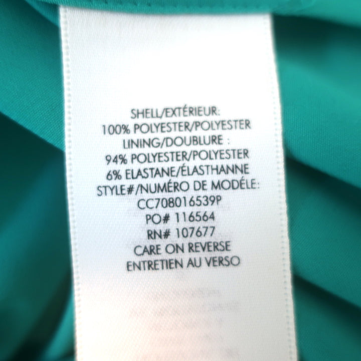 Alice + Olivia Tiered Ruffle Mini Dress Turquoise Chiffon Size 0 NEW