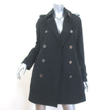 Burberry Brit Buckingham Packable Trench Coat Black Size US 4 Belted Jacket