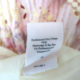 LoveShackFancy Embroidered Ruffle Mini Dress Bea Yellow Floral Print Size 2