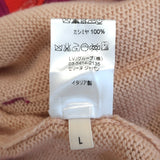Celine Colorblock Cashmere Cardigan Peach Size Large V-Neck Sweater